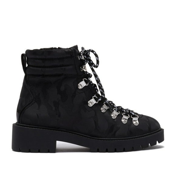 steve madden black boots womens